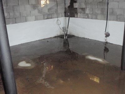basement leaking